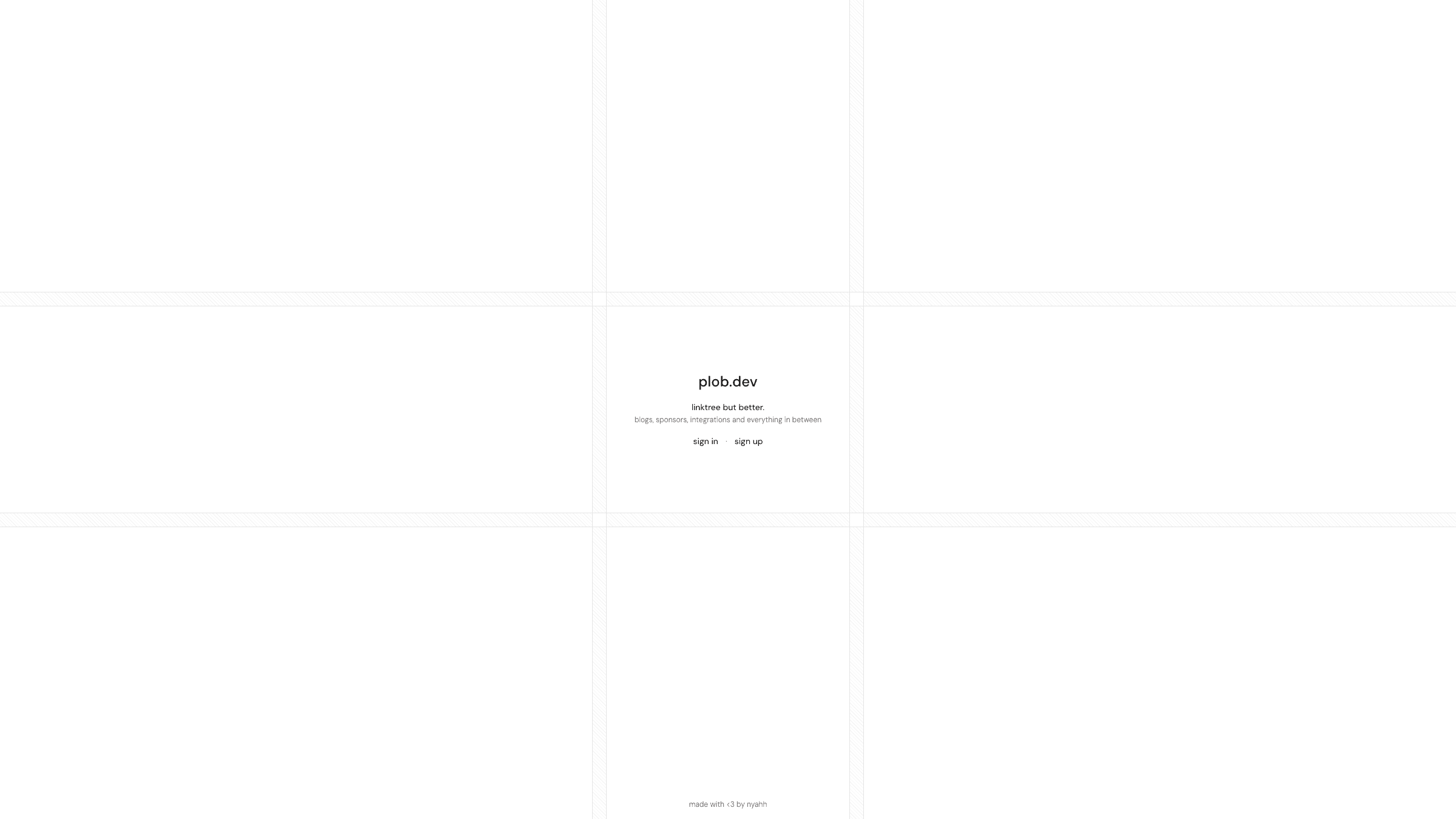 plob.dev profile platform landing page